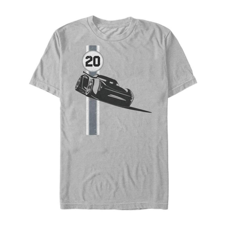 Cars Men’s Racing Jackson Storm  T Shirt Silver