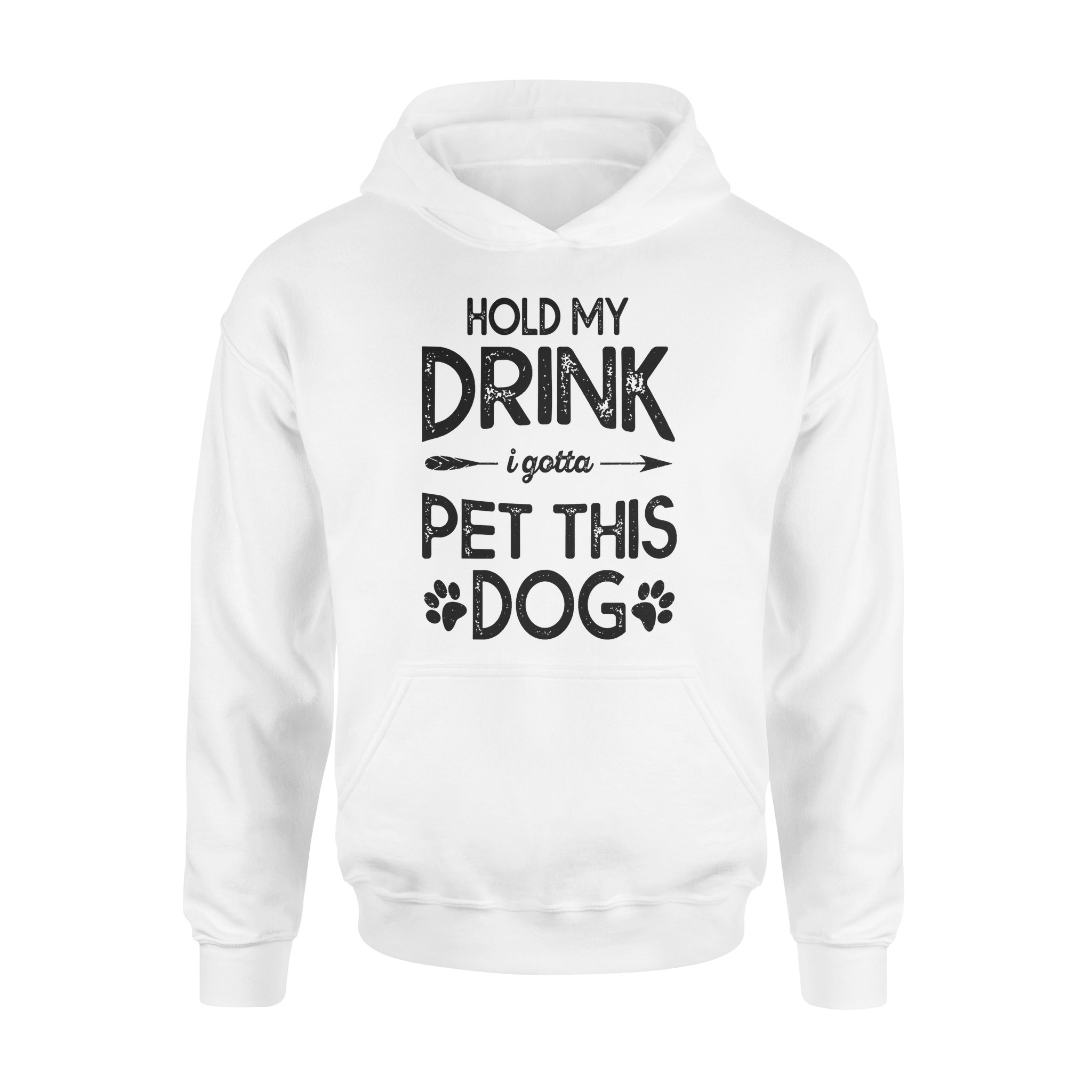 Dog gift idea Hold My Drink I Have To Pet This Funny Puppy Lover T-Shirt – Standard Hoodie