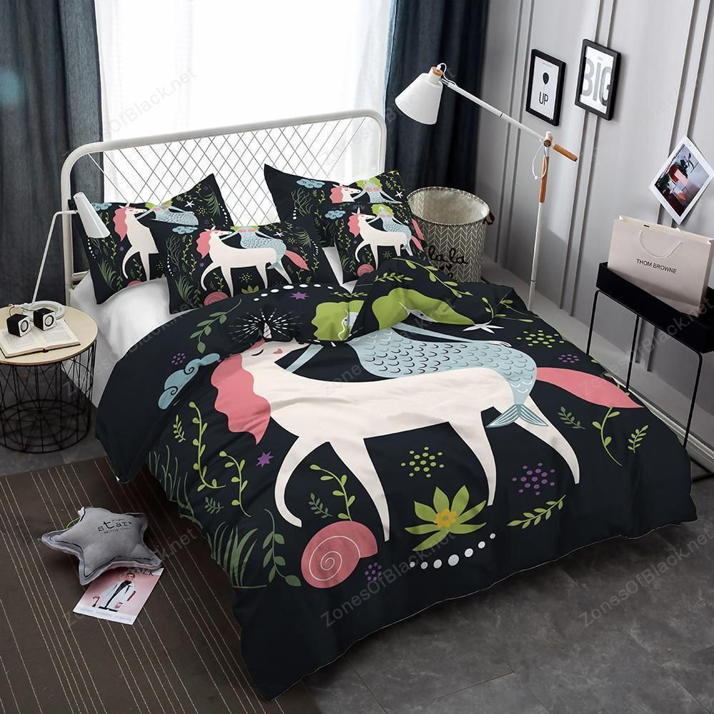 3D Art Unicorn Pattern Bedding Set Bedroom Decor