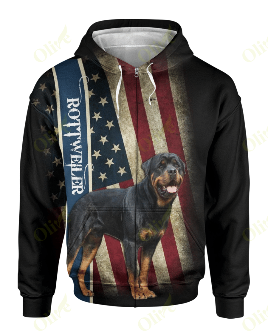 Rottweiler – Great flag AOP Hoodie – Katheri Store