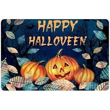 Happy Halloween Leaves Tree Pumkin Halloween Doormat Indoor And Outdoor Mat Entrance Rug Funny Home Decor Closing Gift Gift For Friend Family Gift Idea