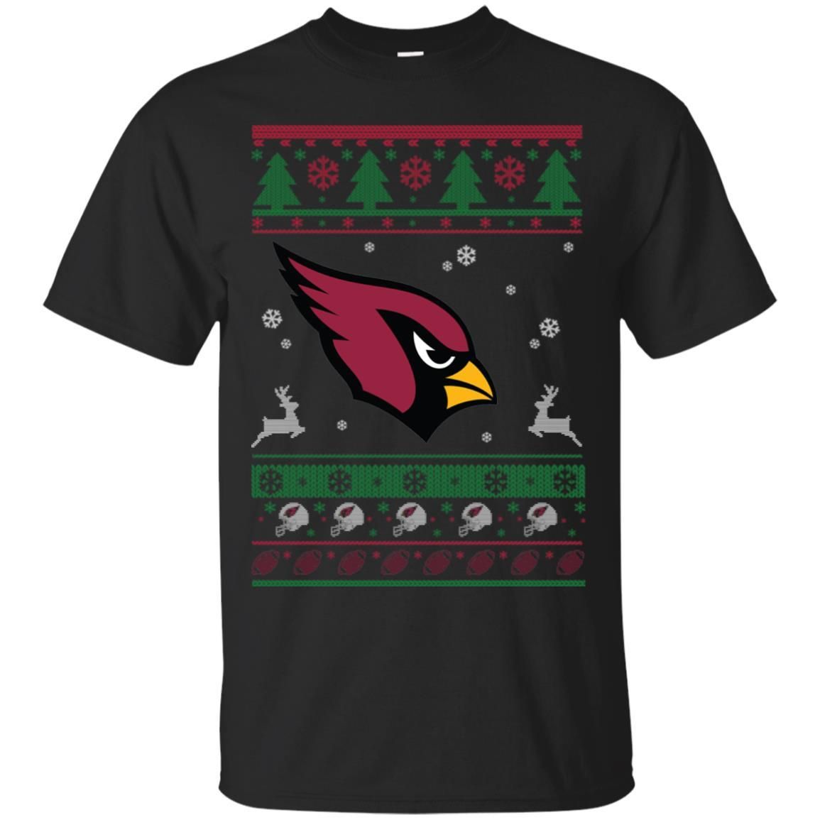 Arizona Cardinals Logo Football Teams Ugly Christmas Sweater Men T-Shirt