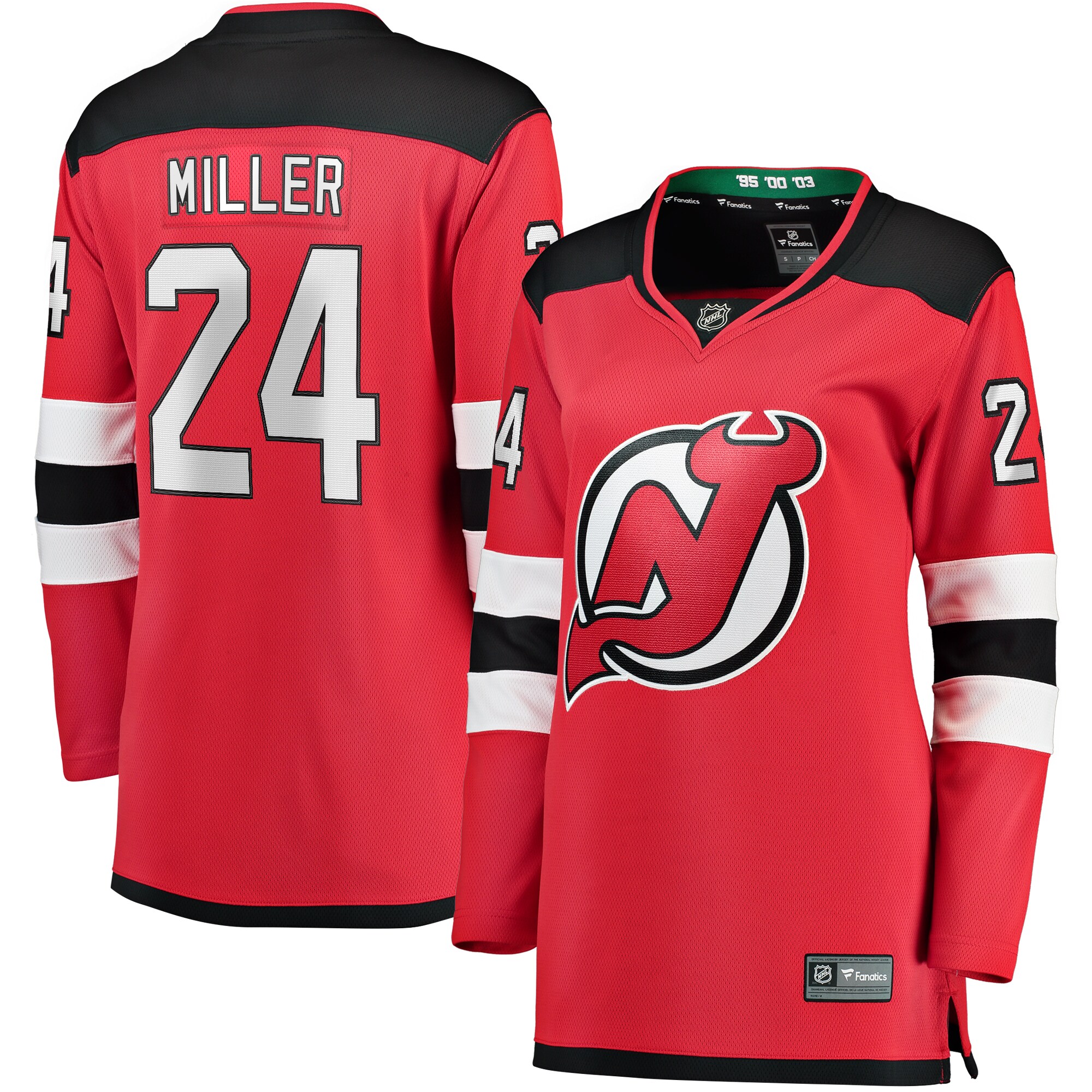 Women's New Jersey Devils Colin Miller Red Home Breakaway Player Jersey