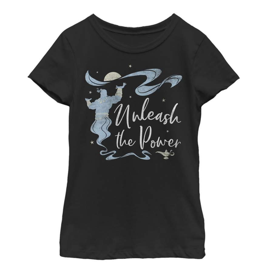 Aladdin Girl’s Unleash the Genie  T Shirt