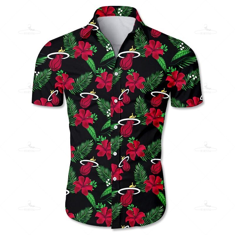 Miami Heat Hawaii Shirt Tropical Flower Summer Ha50066