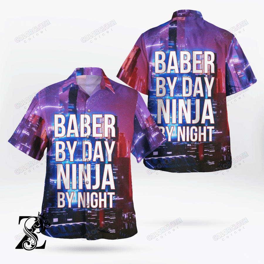 Barber By Day – Ninja By Night Hawaiian Shirt Tv056003