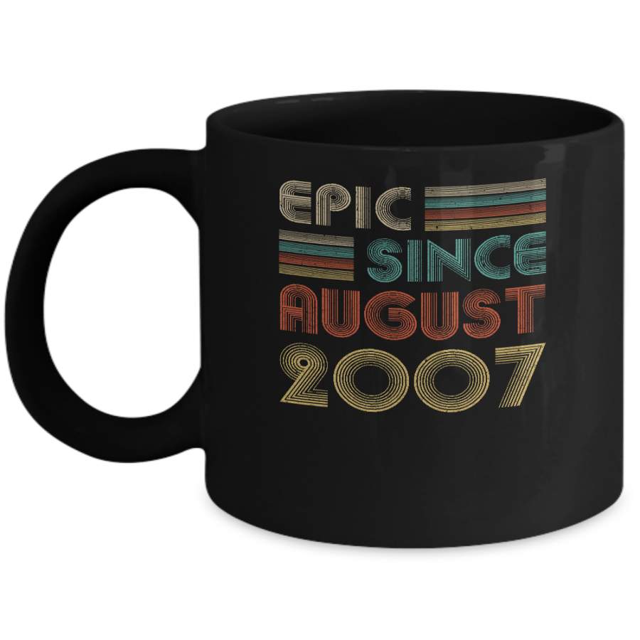 Epic Since August 2007 Vintage 13th Birthday Gifts Mug