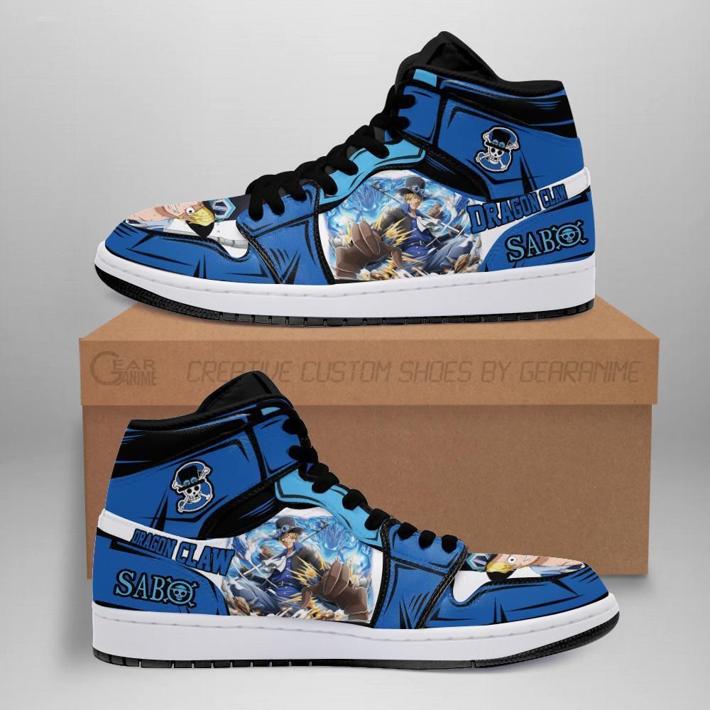 Sabo One Piece Anime Fan Gift Mn06 Air Jordan Shoes Sport Sneakers