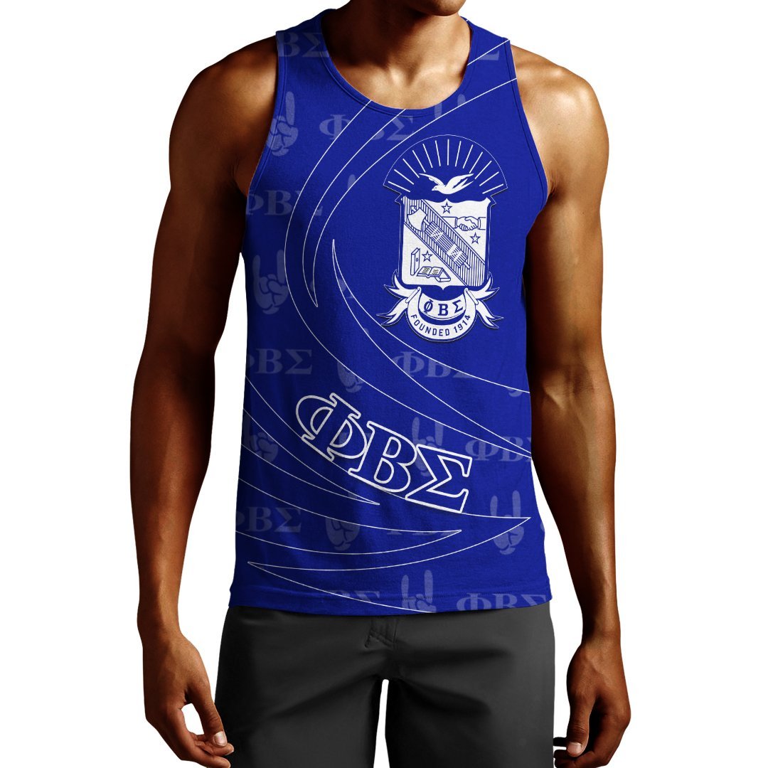 Wonderprint Tank Top Phi Beta Sigma Tank Top Bend Style