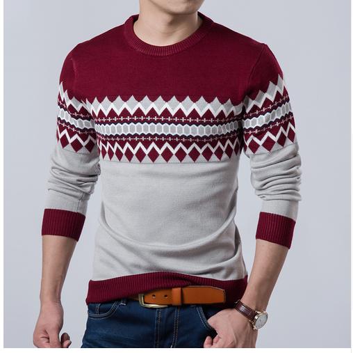 2022 New Autumn Fashion Brand Casual Sweater O-Neck Slim Fit Knitting Mens Striped Sweaters & Pullovers Men Pullover Men XXL alx