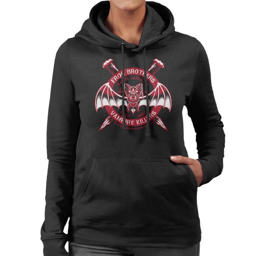 The Lost Boys Frog Brothers Vampire Killers Red Women’s Hooded Sweatshirt