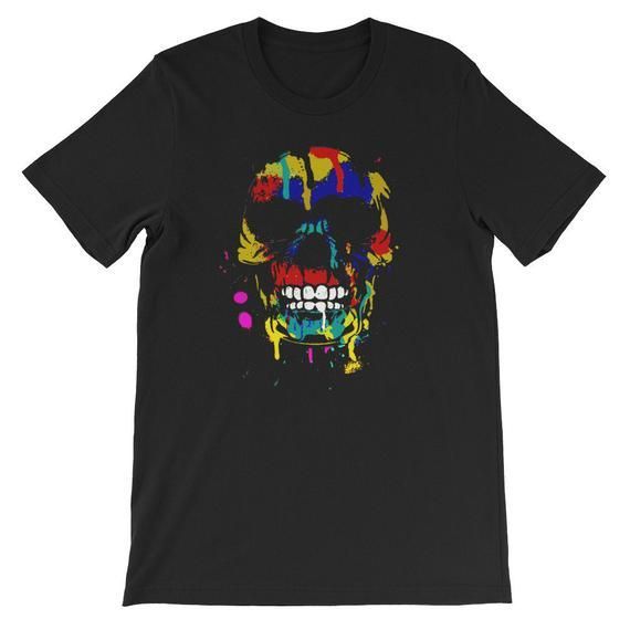 Colorful Dripping Skull Great Skull Shirtfor Halloween Shirt