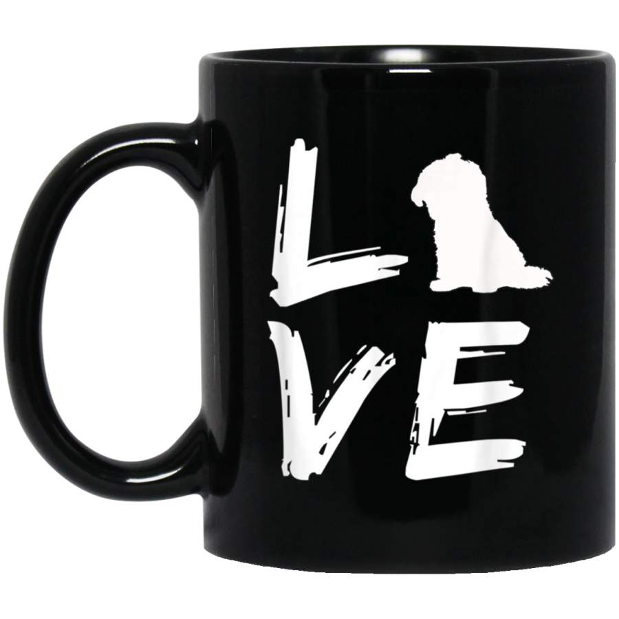 Shih Tzu Breed Love Cute Dog Animal Lover Funny Puppy 11 oz 15 oz Mug Black