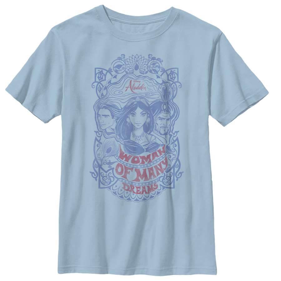 Aladdin Boy’s Vintage Dream Characters  T Shirt