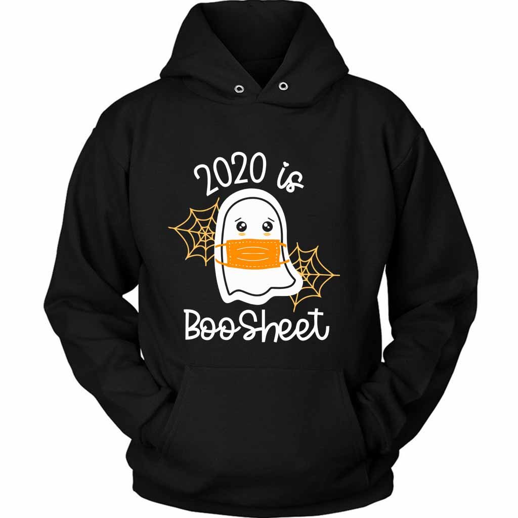 Womens Cute Kawaii Ghost 2020 Is Boo Sheet Unisex Hoodie