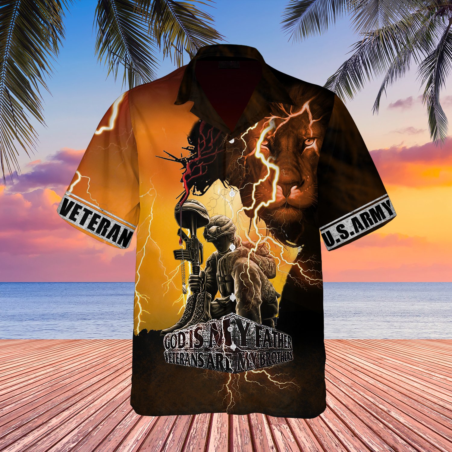 Army Veteran Hawaiian Shirt | For Men & Women | Adult | Hw8519