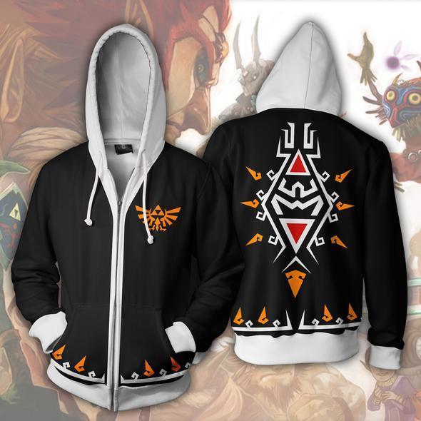 The Legend of Zelda Hoodies – Zip Up Link Black Hoodie