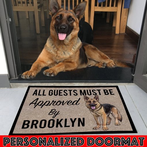 German Shepherd M289 Custom Doormat All Over Printed (6228)