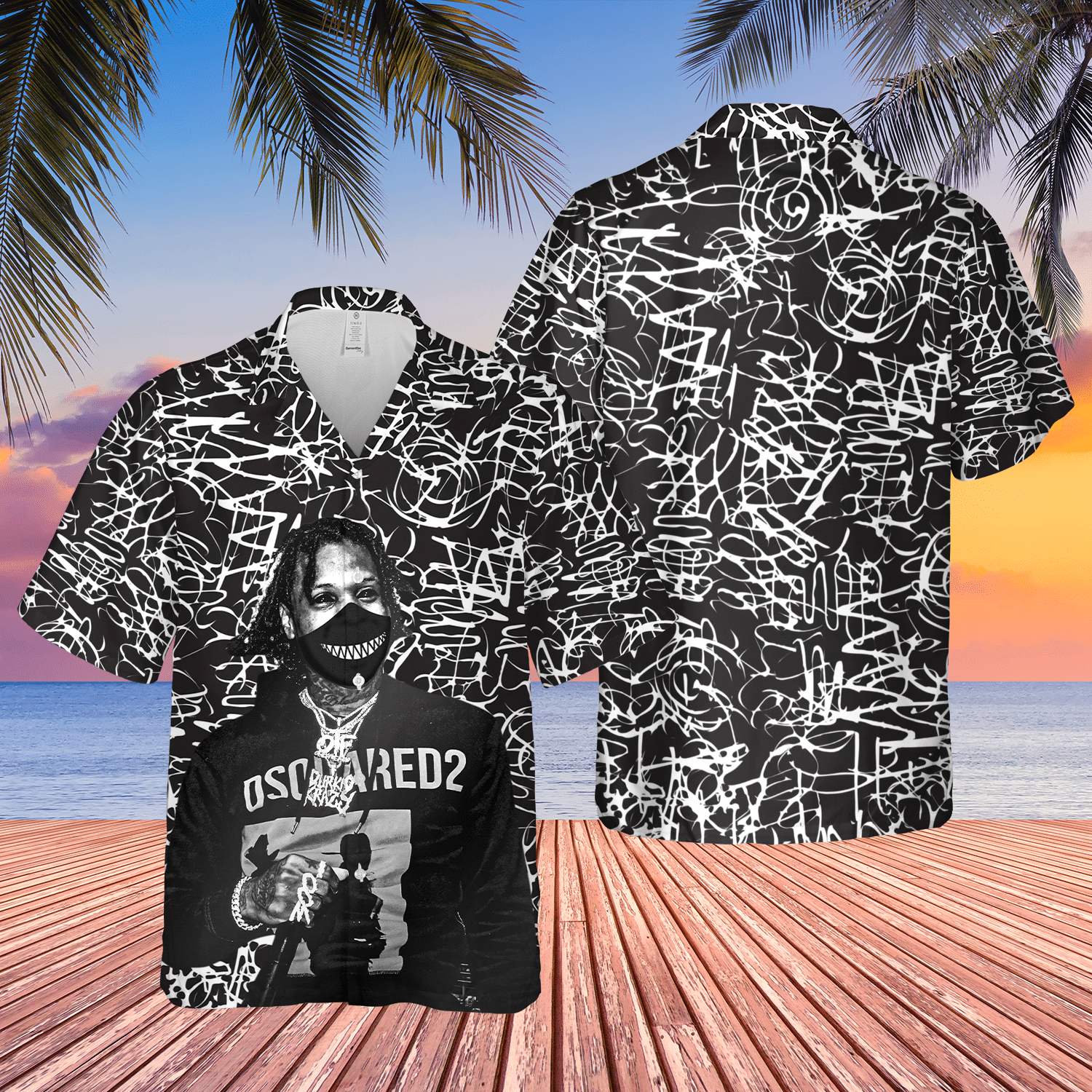 Unique Lil Durk Artwork Hawaii Shirt Ha7877