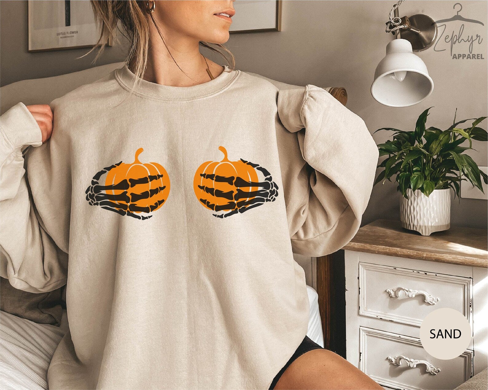 Funny Pumpkins 2D Crewneck Sweatshirt All Over Print Sweatshirt For Women Sweatshirt For Men Sws1340