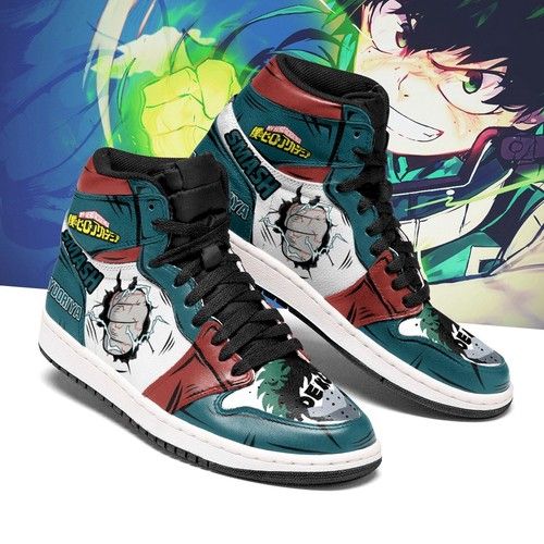 Izuku Midoriya My Hero Academia Jd Sneakers High-Top Jordan Shoes Jordan Sneaker
