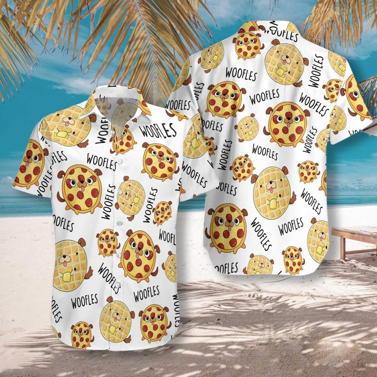 Pizza And Cake Woofles Aloha Hawaii Shirts Dh Ha54649