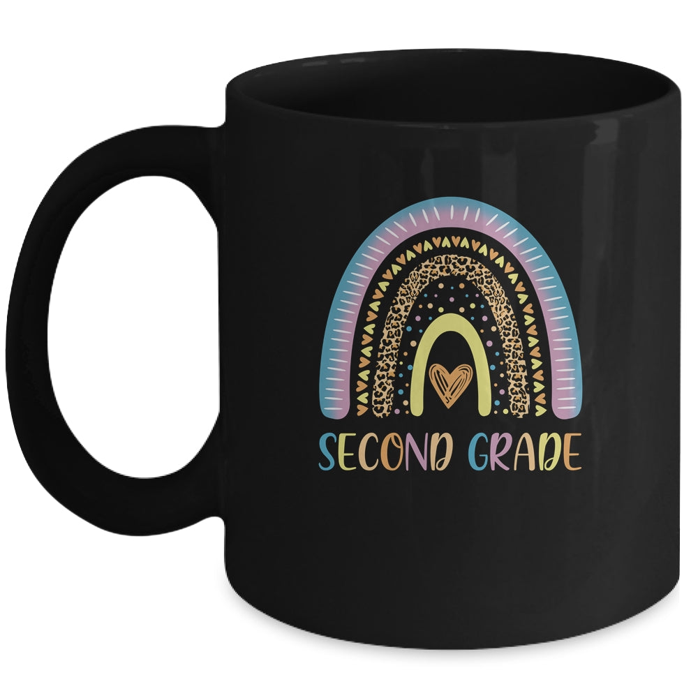 Second Grade Rainbow Leopard Girls Teacher Team 2Nd Grade Mug