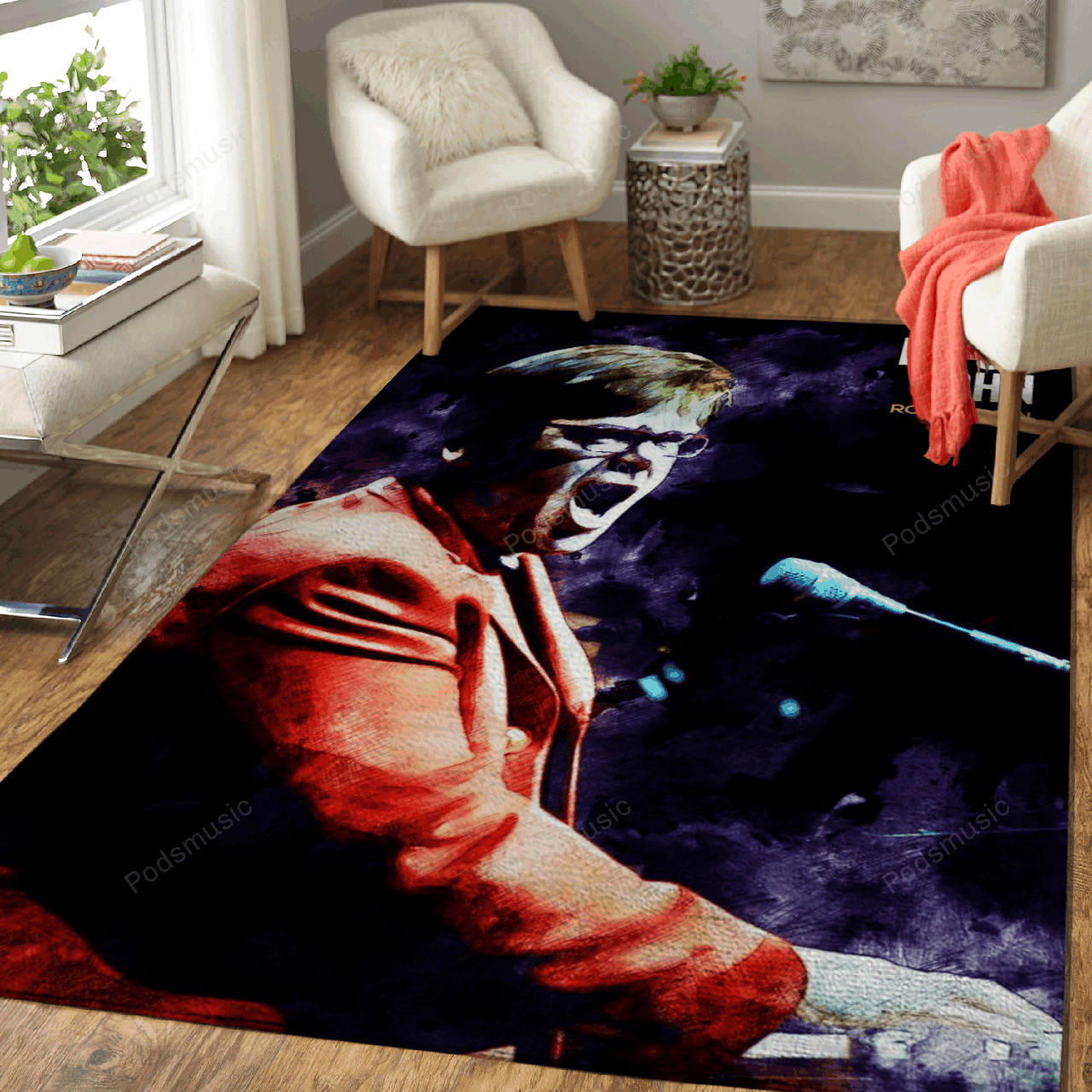 Elton John Rocket Man – Music Art For Fans Area Rug Carpet