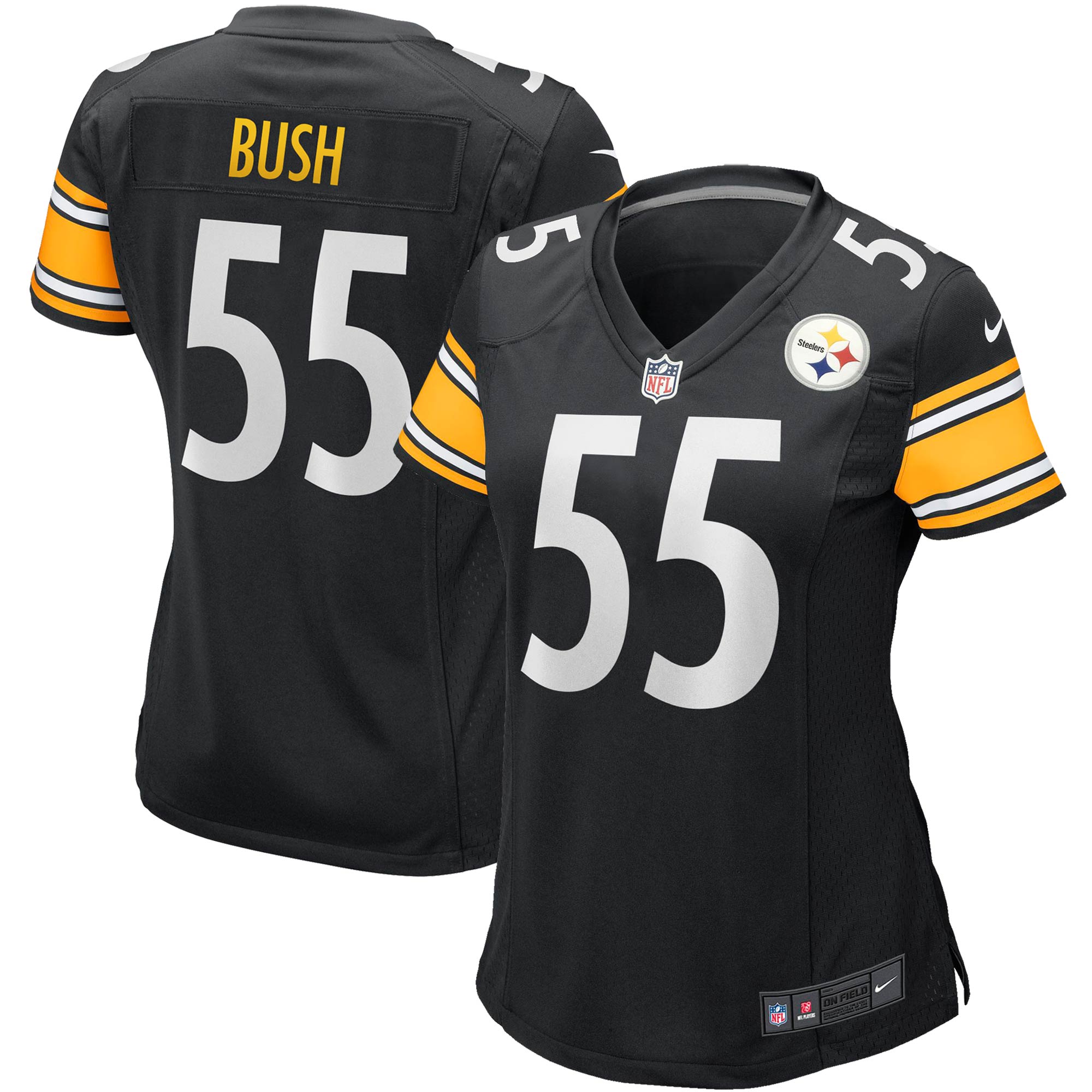 Devin Bush Pittsburgh Steelers Women's Player Jersey – Black