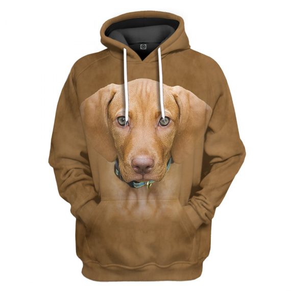 3D Vizsla Dog All Over Print Unisex Hoodie For Dog Lovers