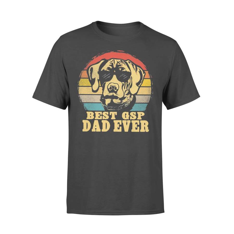 German Shorhaired Pointer Best Gsp Dad Ever Vintage T-shirt