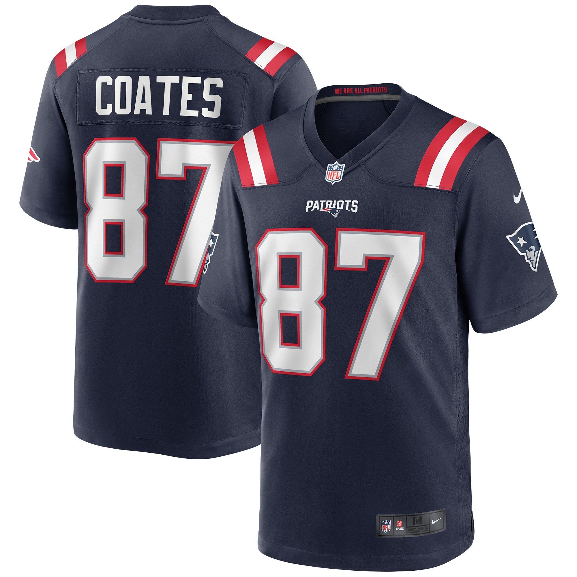 Ben Coates New England Patriots Game Retired Player Jersey – Navy NFL