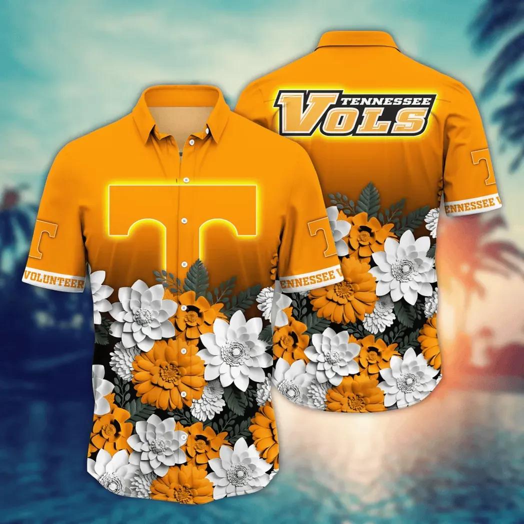 Tennessee Volunteers Ncaa Flower Aloha Hawaiian Shirt 13, Ncaa Hawaiian Shirt