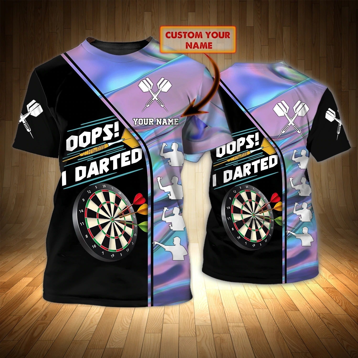 Personalized 3D All Over Print Dart On Shirt, Unisex Dart Shirt, Dart Shirts For Him, Dart Player Gift