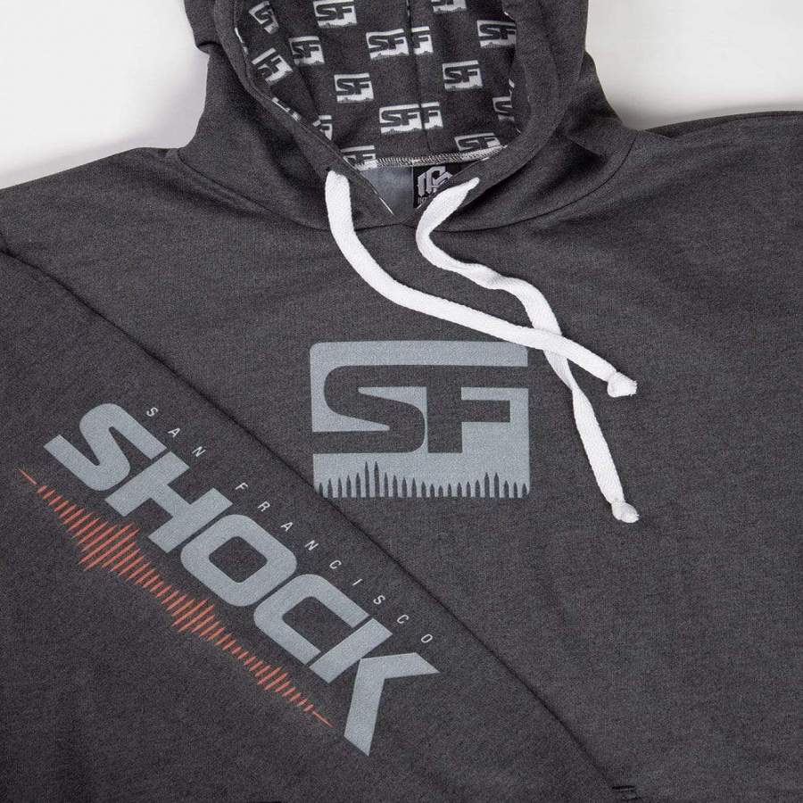 San Francisco Shock Cloudknit Pullover Women Hoodie – Charcoal