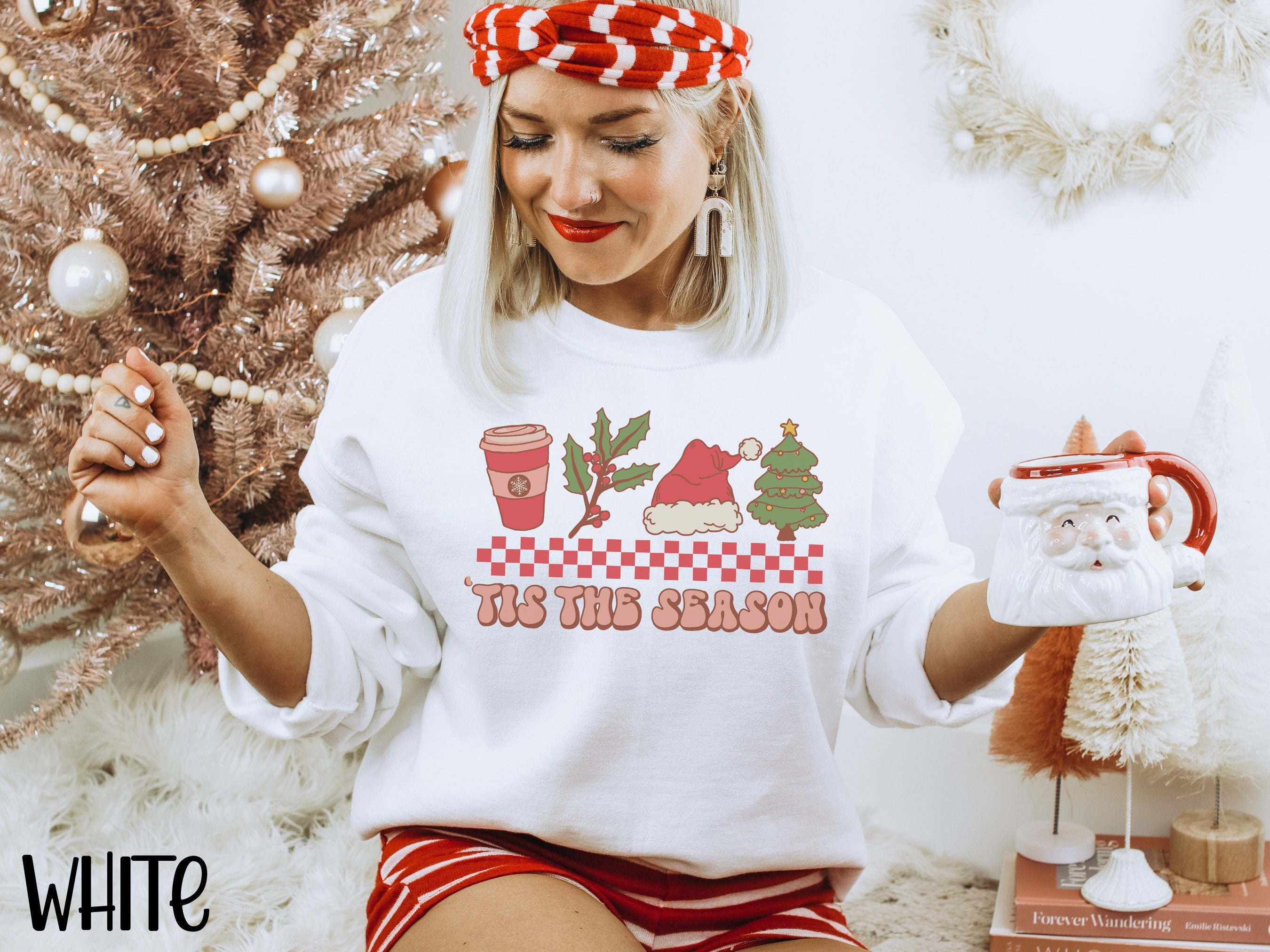 Tis The Season Christmas Shirt, Cute Christmas Shirt, Christmas Sweatshirt, Retro Christmas Shirts, Christmas Sweater,Christmas Coffee Shirt