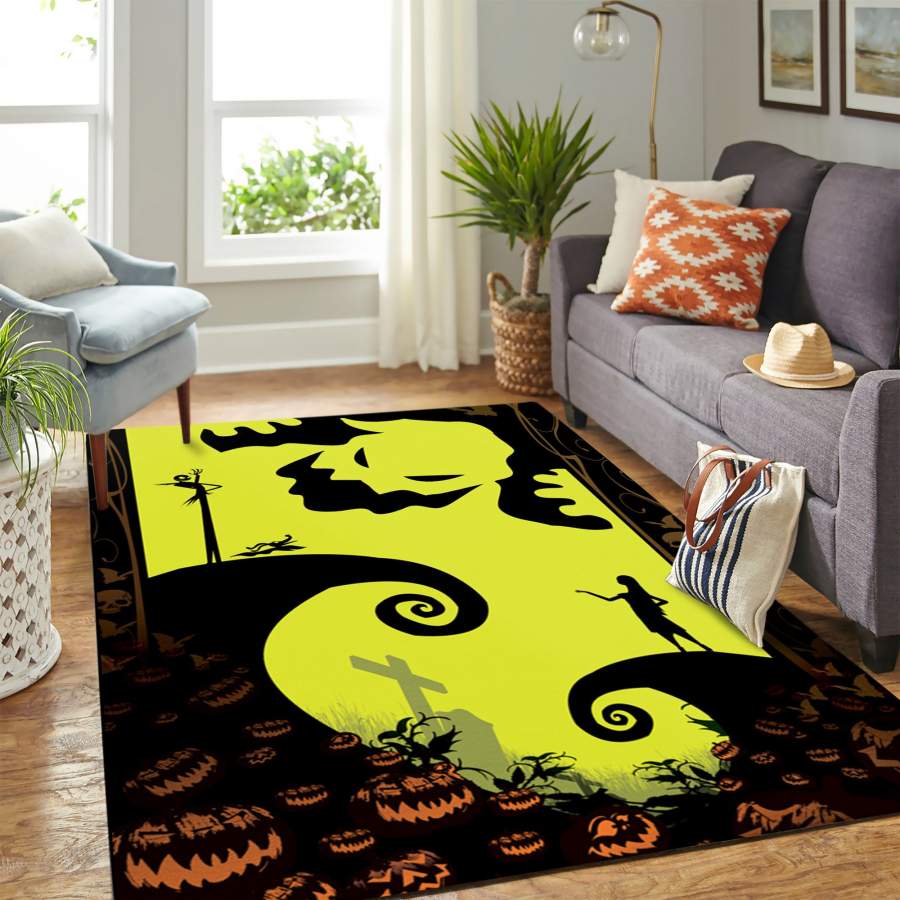 Nightmare Before Christmas This Is Halloween Carpet rug floor area rug – home decor – Bedroom Living Room decor