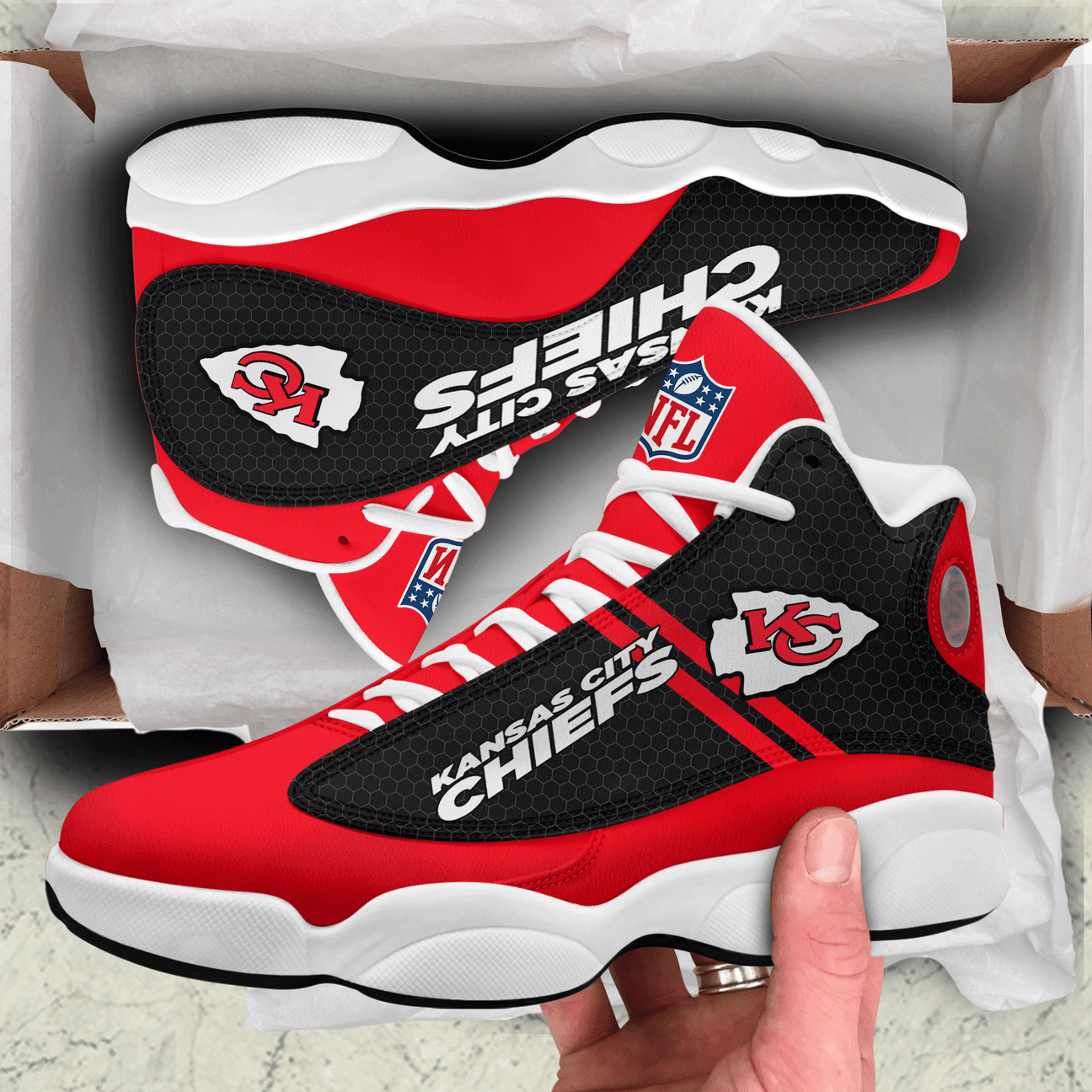 Kansas City Chiefs Ajd13 Shoes V13