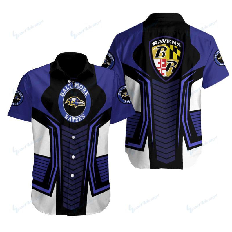 Baltimore Ravens Button Shirts Bg461