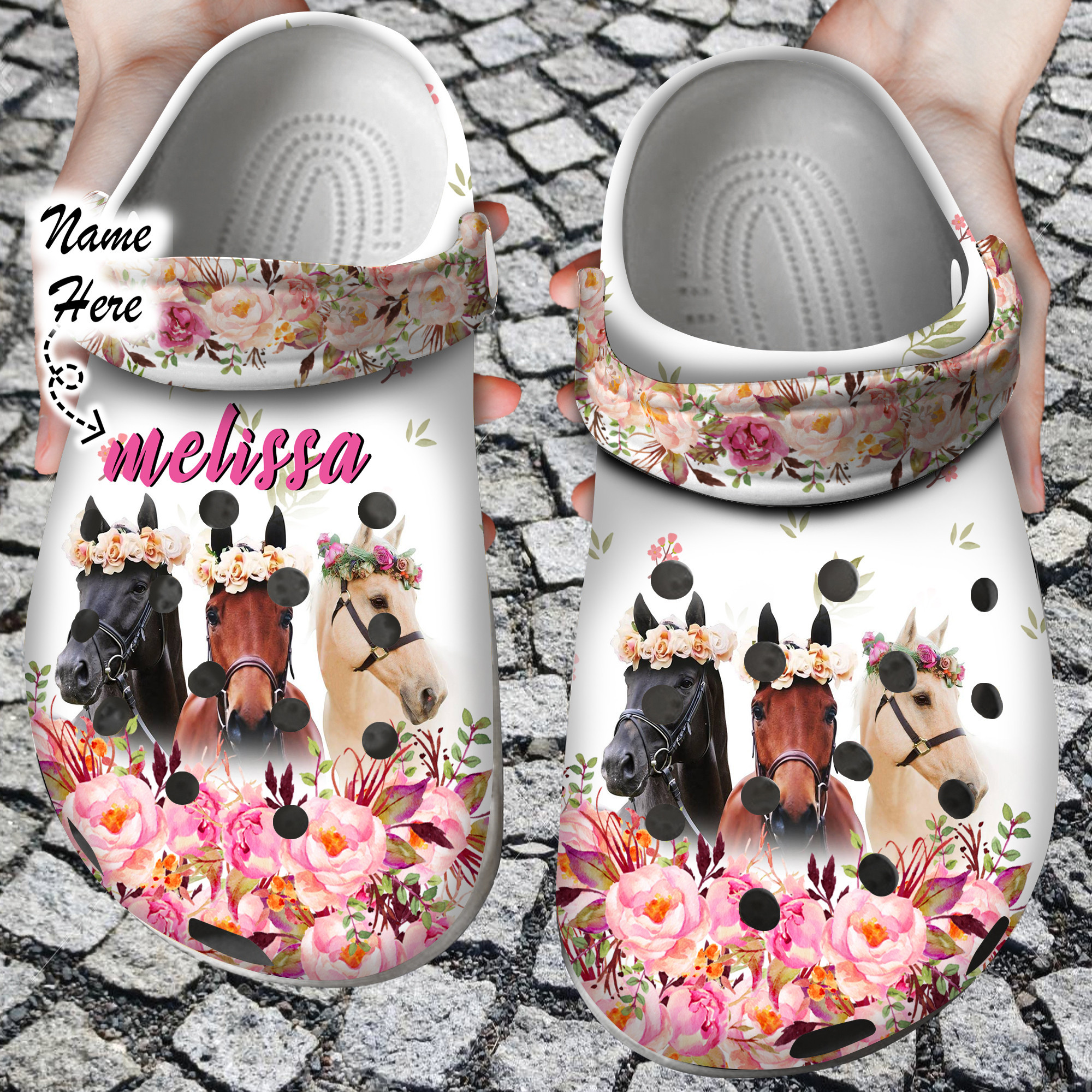 Horse Crocss Personalized Life Is Better With Horses Clog Shoes