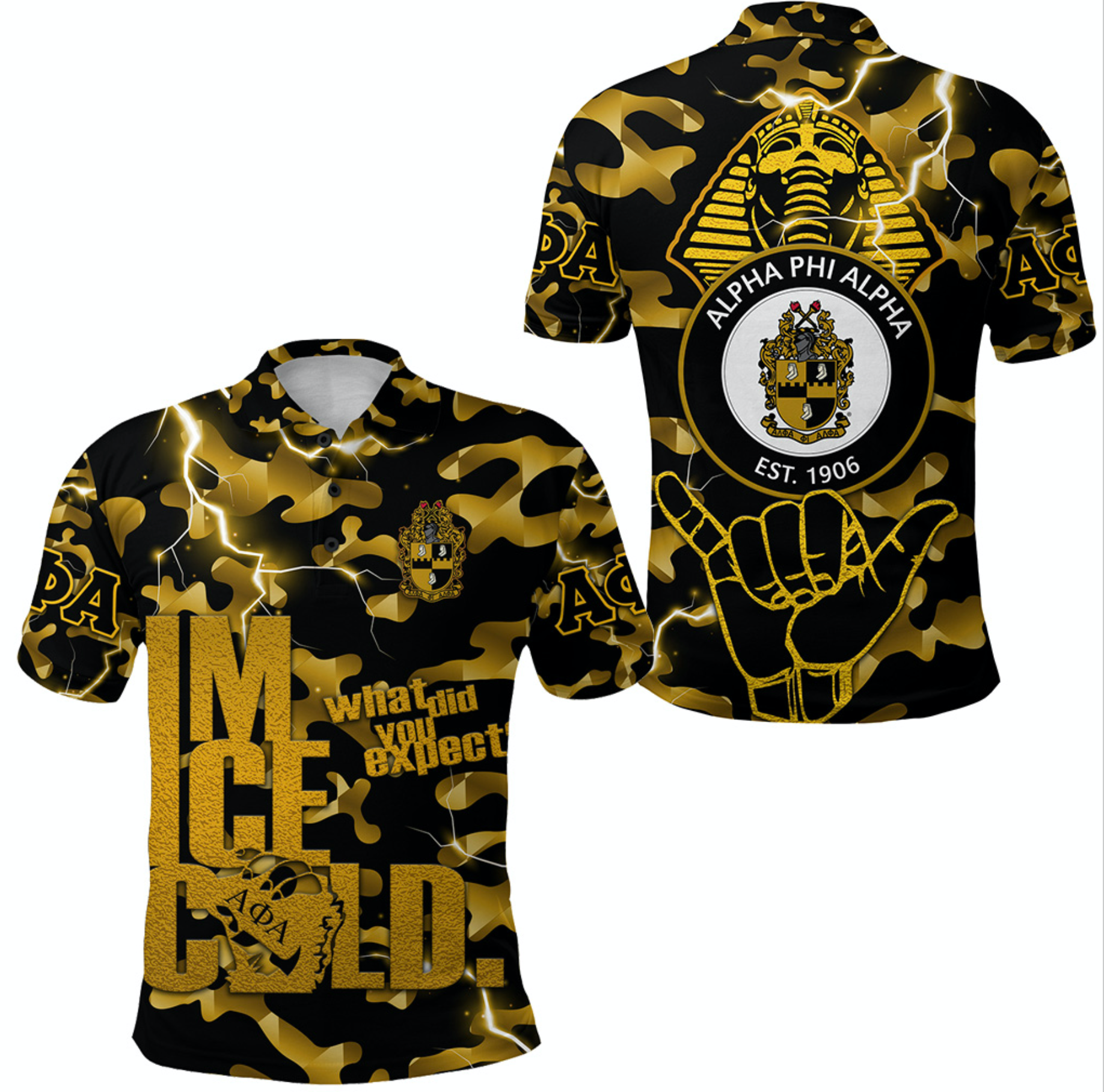 Alpha Phi Alpha Fraternity Polo Shirt Camouflage Vibes – Ice Cold Lt8