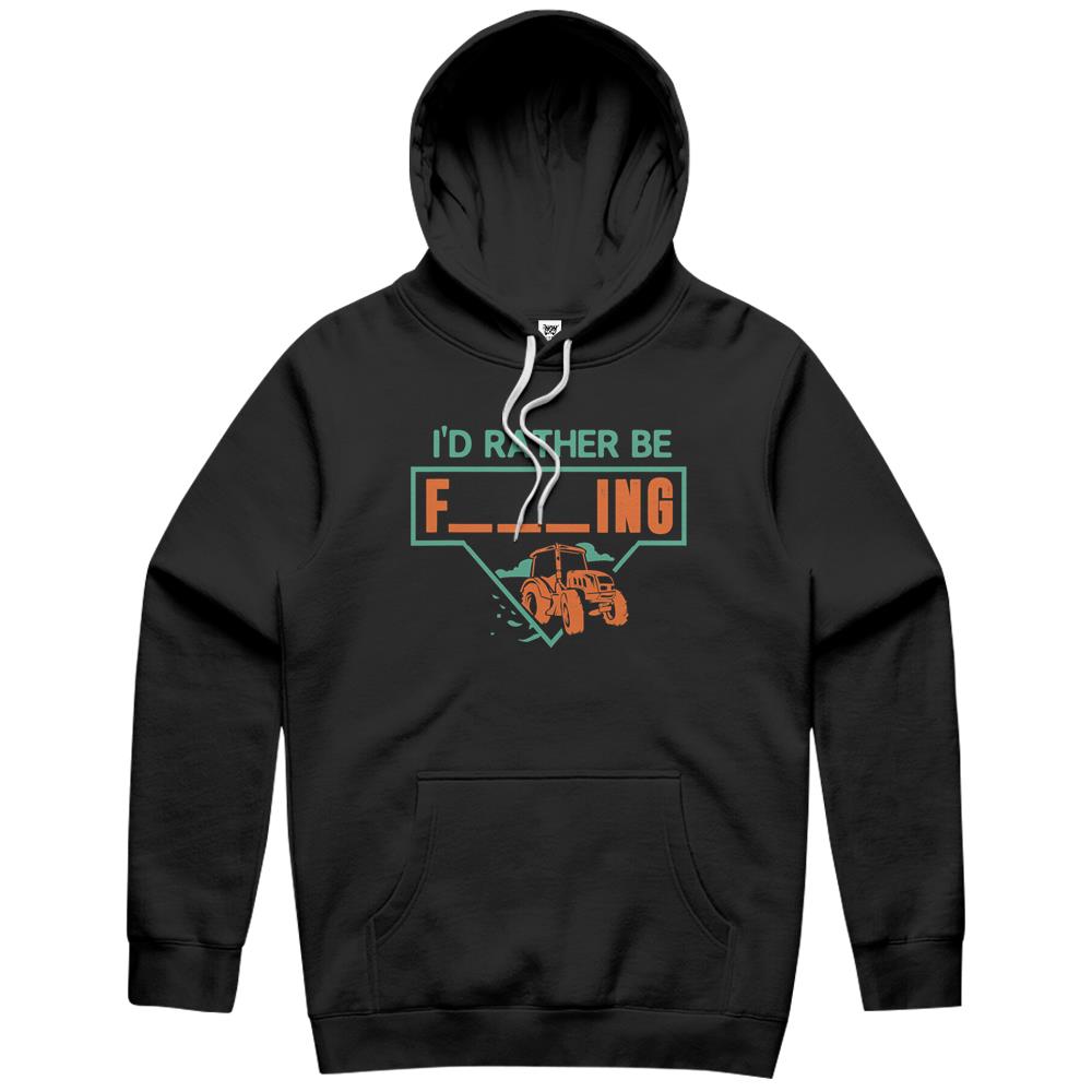 I’D Rather Be Farming Tractor Design For A Hobby Farmer Hoodie