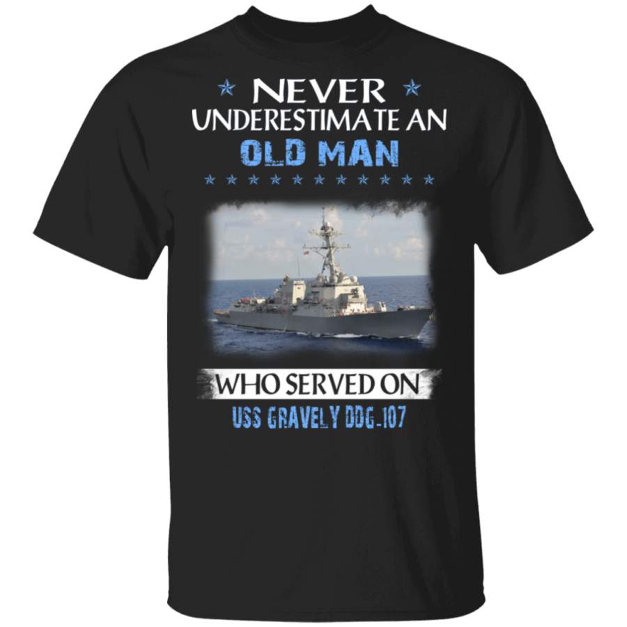 USS Gravely DDG-107 Veterans Day Christmas Gift T-Shirt