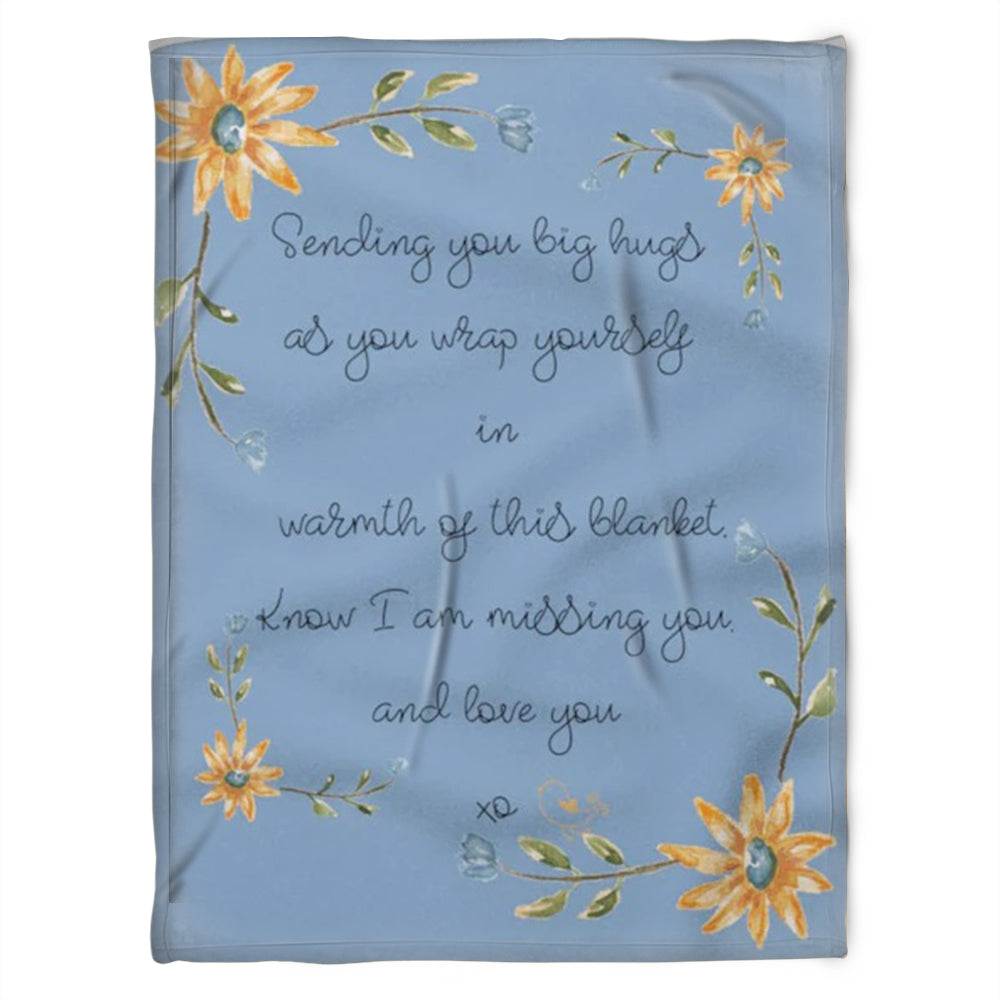 To My Sister Blanket, I Am Missing You And Love You. Gift For Sister Family Home Decor Bedding Couch Sofa Soft And Comfy Cozy