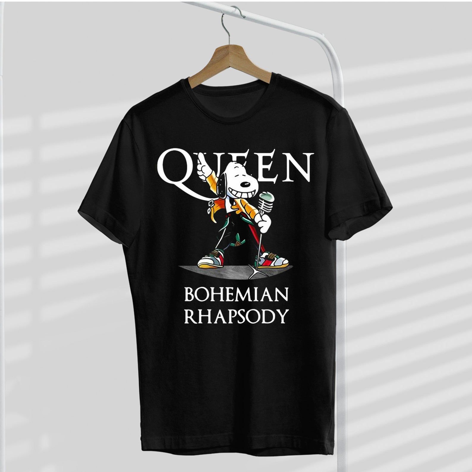 Snoopy Freddie Mercury Queen Bohemian Rhapsody Shirt Emprintstop 