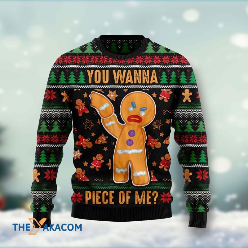 You Wanna Piece Of Me Awesome Gift For Christmas Ugly Christmas Sweater