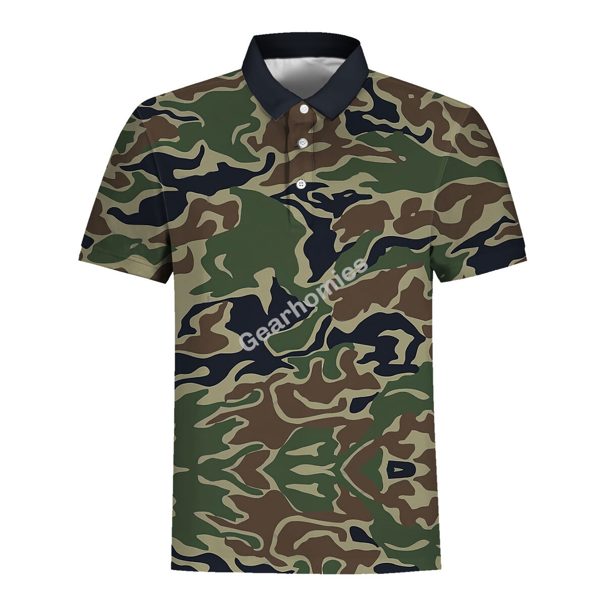 Aliens Uscm Colonial Marines Camo Polo Shirt