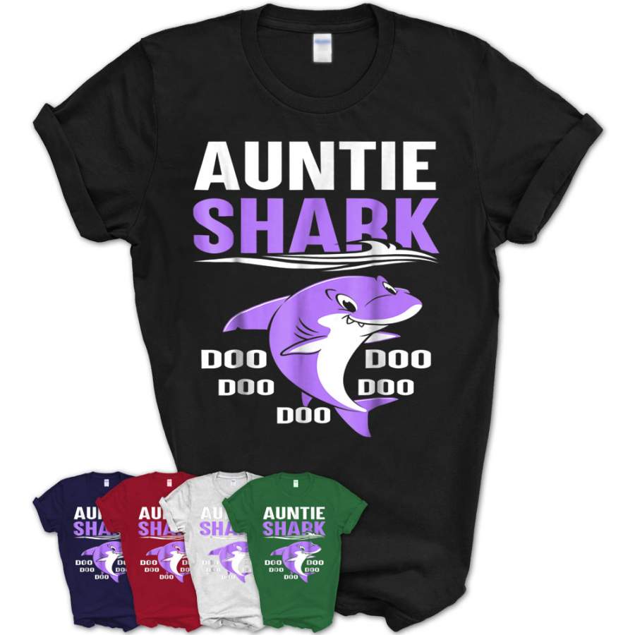 Auntie Shark Doo Doo Doo T-Shirt – Teezou Store