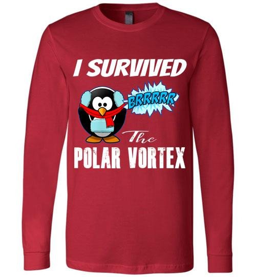 Order Funny Penguin Polar Vortex Long Sleeve