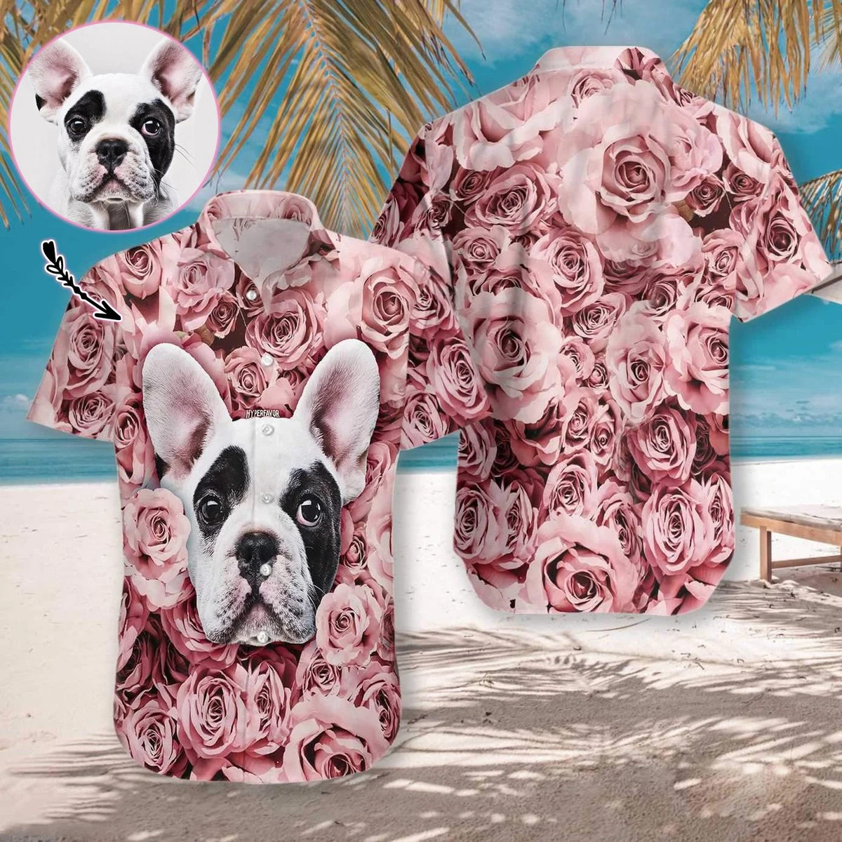 Dog In The Rose Hawaii Shirt Unisex Adult Ha102058